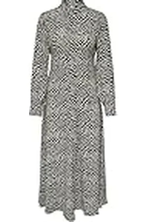 ONLY Neck Maxi Dress Ptm Onlhelen Life L/S-Vestido con Cuello en V, , M Mujeres