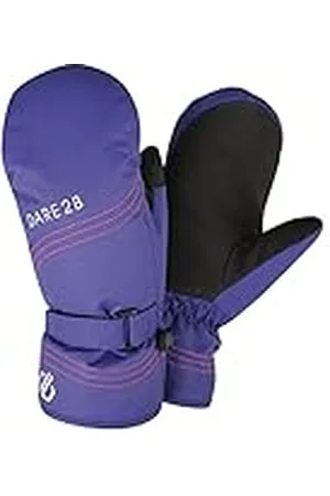Dare 2B Stormy Waterproof Insulated Winter Mitt with Warm Scrim Lined Fingers Guantes, niña, , 11-12 años