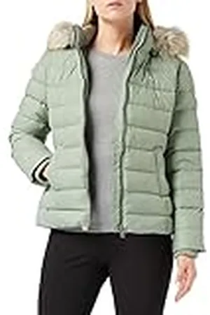 Tommy Hilfiger Women Basic Down-Filled Jacket Winter, Green (Dusty Sage), XXS