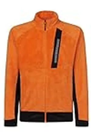 ROCK EXPERIENCE REMC02891-C950 Blizzard Tech Mock Neck Man Fleece Sweatshirt Hombre 0615 Persimmon Orange+0208 Caviar S