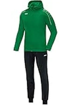 Jako Chándal infantil de poliéster Classico con capucha, color verde, 164, M9450