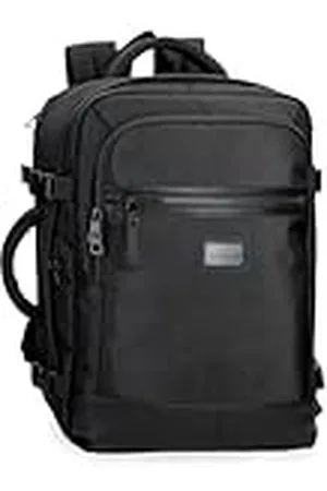 Pepe Jeans Blackmore Mochila de Cabina para Portátil Portátil 15,6 pulgadas 30x44x18 cms Poliéster con detalles en Piel Sintética 23,76L by Joumma Bags