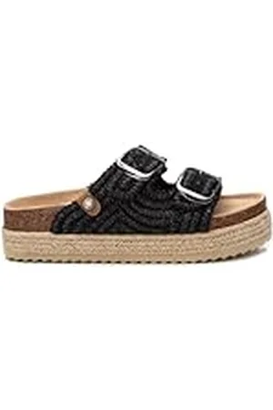 Refresh Sandalia Mujer Negro - Calzado Cómodo y Versátil - Moda casual - Modelo 17272002 (Talla 38)