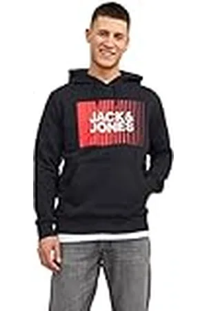 JACK & JONES Jjecorp Logo Sweat Hood Play Noos Sudadera con Capucha, , Hombre