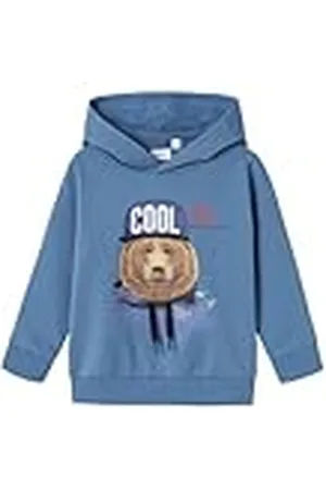 NAME IT NMMLABEAR Sweat WH UNB, Sudadera con Capucha Niños,
