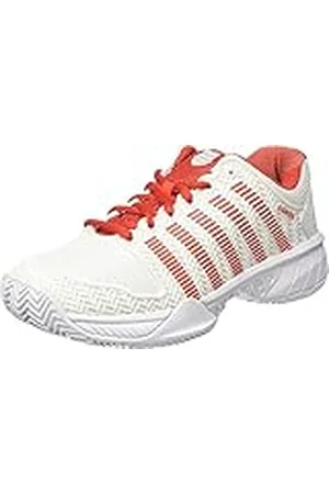K-Swiss Performance KS Tfw Bigshot Light 3, Zapatillas de Tenis Mujer, Blanco (White/Fiesta 01), 39.5 EU Estrecho