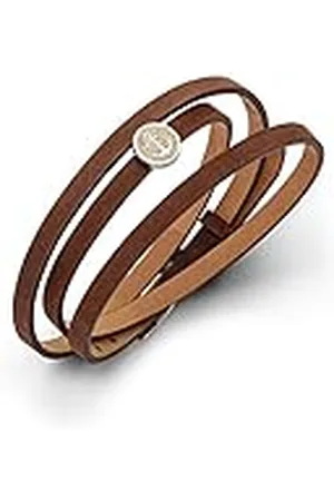 DUR SANDANKER A1597.SANDANKER Pulsera con elemento de arena ancla de plata y piel en color , medidas: 58 cm, 58cm, Plata, No es una piedra preciosa