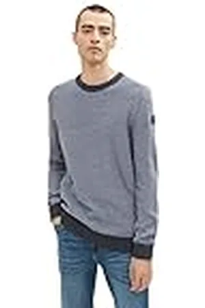 TOM TAILOR Hombre Jersey de punto con estructura 1033678, , M