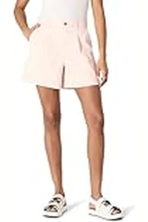 Amazon Pantalones Cortos de Tiro Alto, Corte Holgado y Parte Trasera Elástica Mujer, , 44