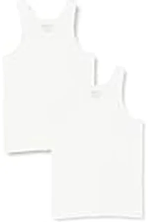 Dim Camisetas de tirantes termorreguladoras Algodón Sport x2, Hombre, Blanco, XS