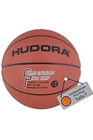 HUDORA Balconcesto Competition Pro Hop - Baloncesto tamaño 7 Ligeramente inflado - Baloncesto Uso en Exteriores e Interiores para niños, Adolescentes y Adultos