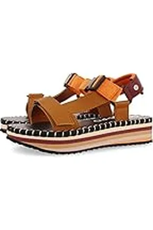 Gioseppo Sandalias con Suelo Multicolor y Tiras Cruzadas para Mujer sopretan