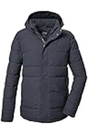 Killtec Hombre Chaqueta acolchada/chaqueta funcional con capucha con cremallera KOW 2 MN QLTD JCKT, dunkel stahlblau, L, 41836-000