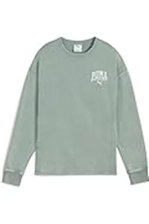 PUMA Class Comfort Washed Crew TR, Sudadera con Capucha Niñas,