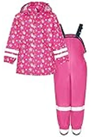 Playshoes Conjunto de Lluvia sin Forro Impermeable, Rosa (Pink 18), 104 Unisex niños