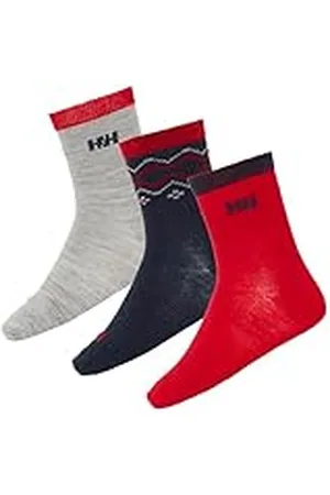 Helly Hansen Kids Unisex K Wool Sock 3Pk, Melange, 26-28