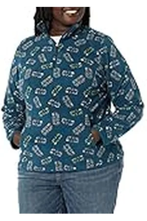 Amazon Disney | Marvel | Star Wars | Princess Chaquetas de Forro Polar con Cuello Perkins y Cremallera de un Cuarto Mujer, , M