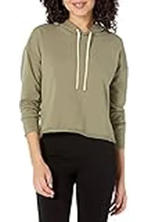 THE DROP Isabella Sudadera elástica de manga larga supersuave con capucha, , XL