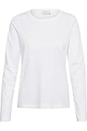 Kaffe Camiseta Kamarin LS, Blanco, XXL para Mujer