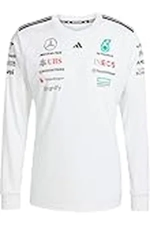 adidas Hombre Mercedes - AMG Petronas Formula One Team Driver Jersey Long Sleeve White Men, , M