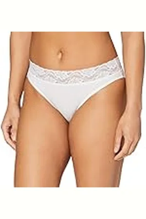 Dim Lote De 2 Slips Blancos Coton Plus Féminine De Talle Medio Mujer x2, Blanco, L