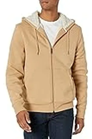 Amazon Sudadera con capucha de forro polar y cremallera completa, con forro sherpa Hombre, , XL