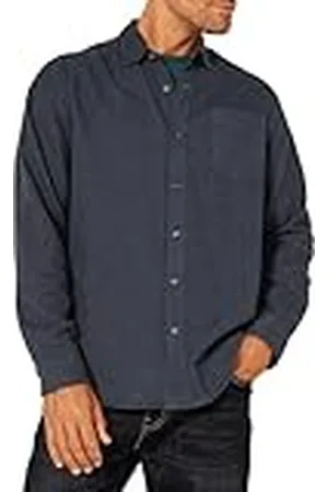 Amazon Camisa de franela, manga larga (Disponible en Tallas Grandes) Hombre, , S
