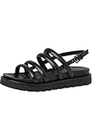 Tamaris Damen 1-1-28266-38, Sandalias Planas Mujer, Black, 38 EU