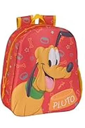Safta PLUTO - Mochila Escolar, con Diseño 3D, Adaptable a Carro, Ideal para Niños de Diferentes Edades, Cómoda y Versátil, Calidad y Resistencia, 27x10x33 cm, Color