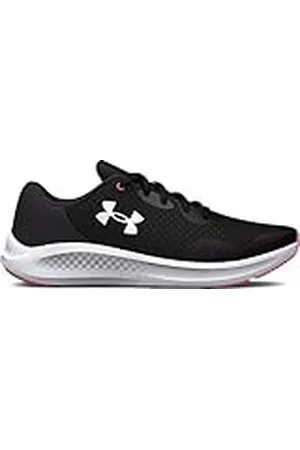 Under Armour UA GGS Charged Pursuit 3 Zapatillas de entrenamiento o running para niñas, ligeras deportivas de niña acolchadas, color /gris azabache/blanco