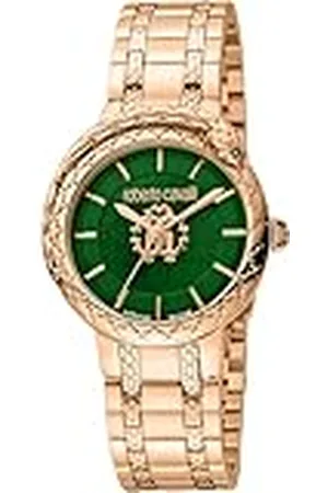 Roberto Cavalli Reloj Analógico para Mujeres de Cuarzo con Correa en Acero Inoxidable RV1L189M0061