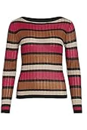VILA Viember New L/S Glitter Knit Top/Su Camiseta de Manga Larga, , L para Mujer