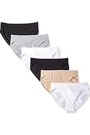 Amazon Ropa Interior de algodón con Pernera Alta (Disponible en Tallas Grandes) Mujer, Pack de 6, , 42
