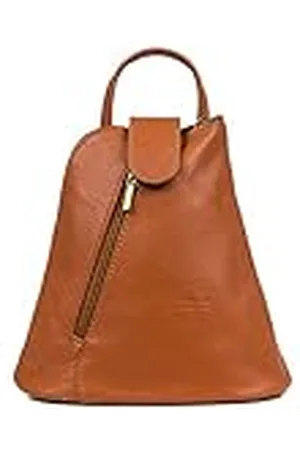 Firenze Artegiani . Carlotta Bolso mochila Mujer.Piel auténtica Sauvage 22x11x22 cm. Color: