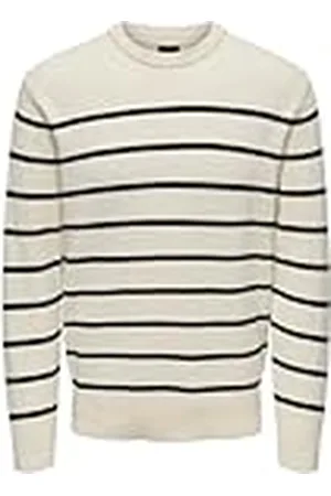 Only & Sons Onsphil Reg 12 Struc Crew Knit Noos Jersey de Punto, , L para Hombre