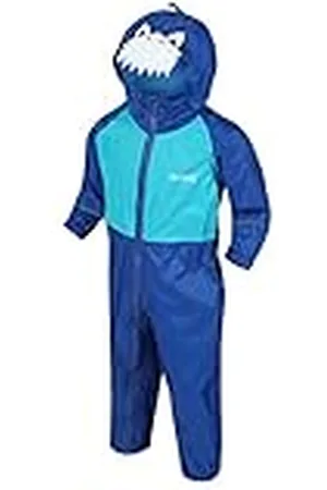 Regatta Charco - Mono para Lluvia con Capucha con Forma De Cabeza De Animal, Impermeable Y Transpirable Overtrousers, Unisex niños, , 48-60
