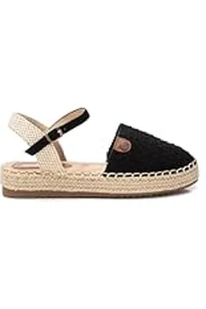 Refresh Sandalias con Cuña Mujer Negro - Calzado Cómodo y Versátil - Moda Casual - Modelo 17273102 (Talla 40)