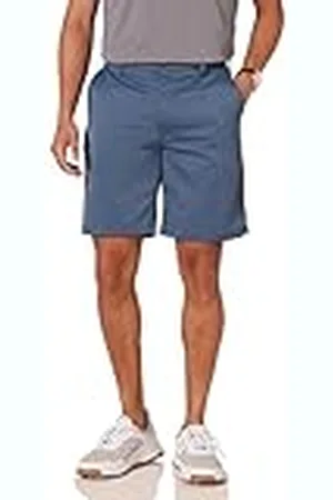 Amazon Pantalón Corto Elástico de Golf y Corte Clásico (Disponible en Tallas Grandes y Largos Especiales) Hombre, , 32W