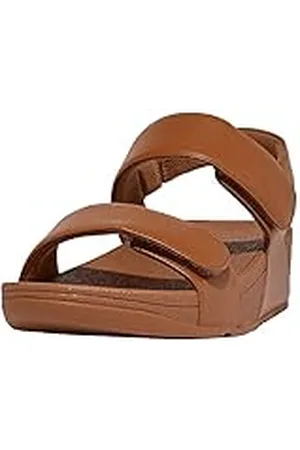 FitFlop Lulu Adjustable Leather Back-Strap Sandals, Sandalia Mujer, , 37 EU