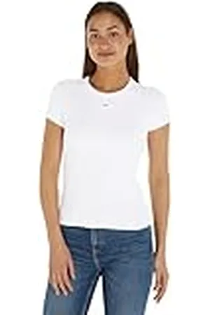 Tommy Hilfiger Tjw Slim Essential Rib SS Ext Dw0dw17383 Camiseta, , XS para Mujer