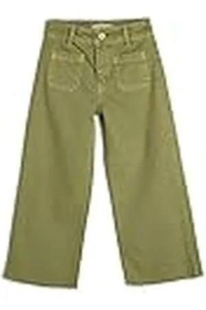 Koton Wide Leg Jean-Pocket Detail Cotton Calzoncillos, , 6-7 Años de niñas