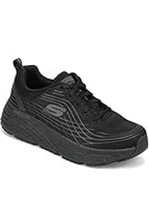 Skechers MAX Cushioning Elite, Zapatos para Profesionales Sanitarios Mujer, Black, 38 EU Ancho
