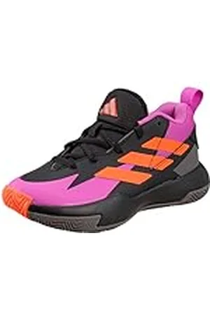 adidas Cross Em Up Select Mid Trainers Kids, Zapatillas de Baloncesto, Core Black/Purple Burst/Impact Orange, 30 EU