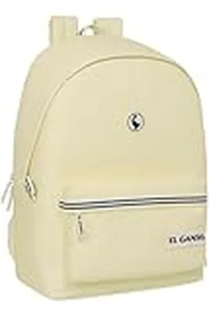 Safta EL GANSO BASICS - Mochila para Portátil 15.6" y USB, Ideal para Jóvenes de Diferentes Edades, Tejido Reciclado, Cómoda y Versátil, Calidad y Resistencia, 31x18x44 cm, Color