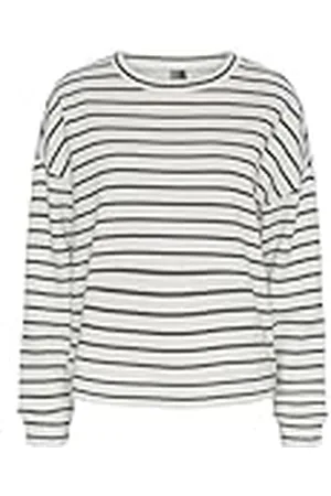 Pieces® PCCHILLI LS Sweat Stripes Noos Sudadera, , M para Mujer