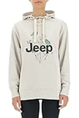 Jeep O102606-J863 J Woman Hooded Oversize Sweatshirt Botanical Print J22W Mujer L