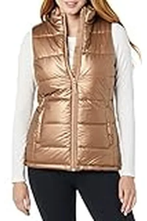 Amazon Chaleco Acolchado de Peso Medio con Cremallera Mujer, , S