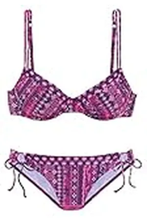 QS by s.Oliver Stc-255 Juego de Bikini, Estampado étnico Magenta, 36 / D para Mujer