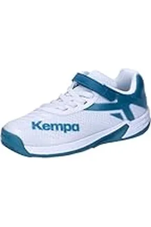Kempa Wing 2.0 Junior, Zapatillas Deportivas, Blanco/Azul Oscuro, 37 EU
