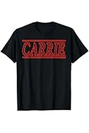CARRIE Logotipo de Retro Title Camiseta